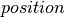 position