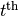 t^\mathrm{th}