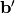 \mathbf{b'}