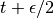 t+\epsilon/2