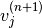 v^{(n+1)}_j